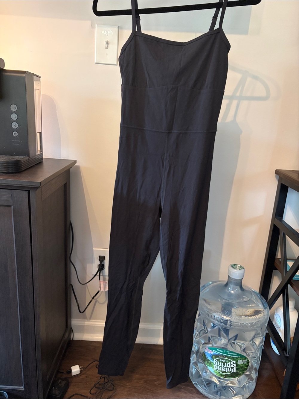 all in motion Black Slim Spaghetti-Strap Jumpsuit